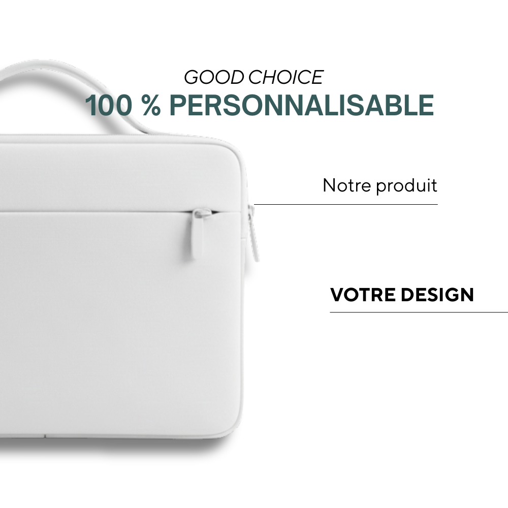 Gap | Pochette pour ordinateur portable en néoprène sublimé avec fermeture éclair et pochette pour trolley.