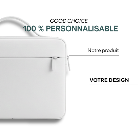 Gap | Pochette pour ordinateur portable en néoprène sublimé avec fermeture éclair et pochette pour trolley.