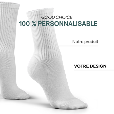 Aurillac | Chaussettes d'équipe antidérapantes en coton Jacquard de votre choix