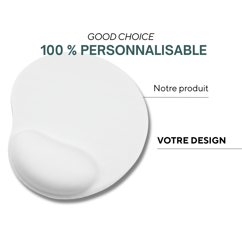 Florence | Tapis de souris PE en quadrichromie. Epaisseur de 3,2 mm