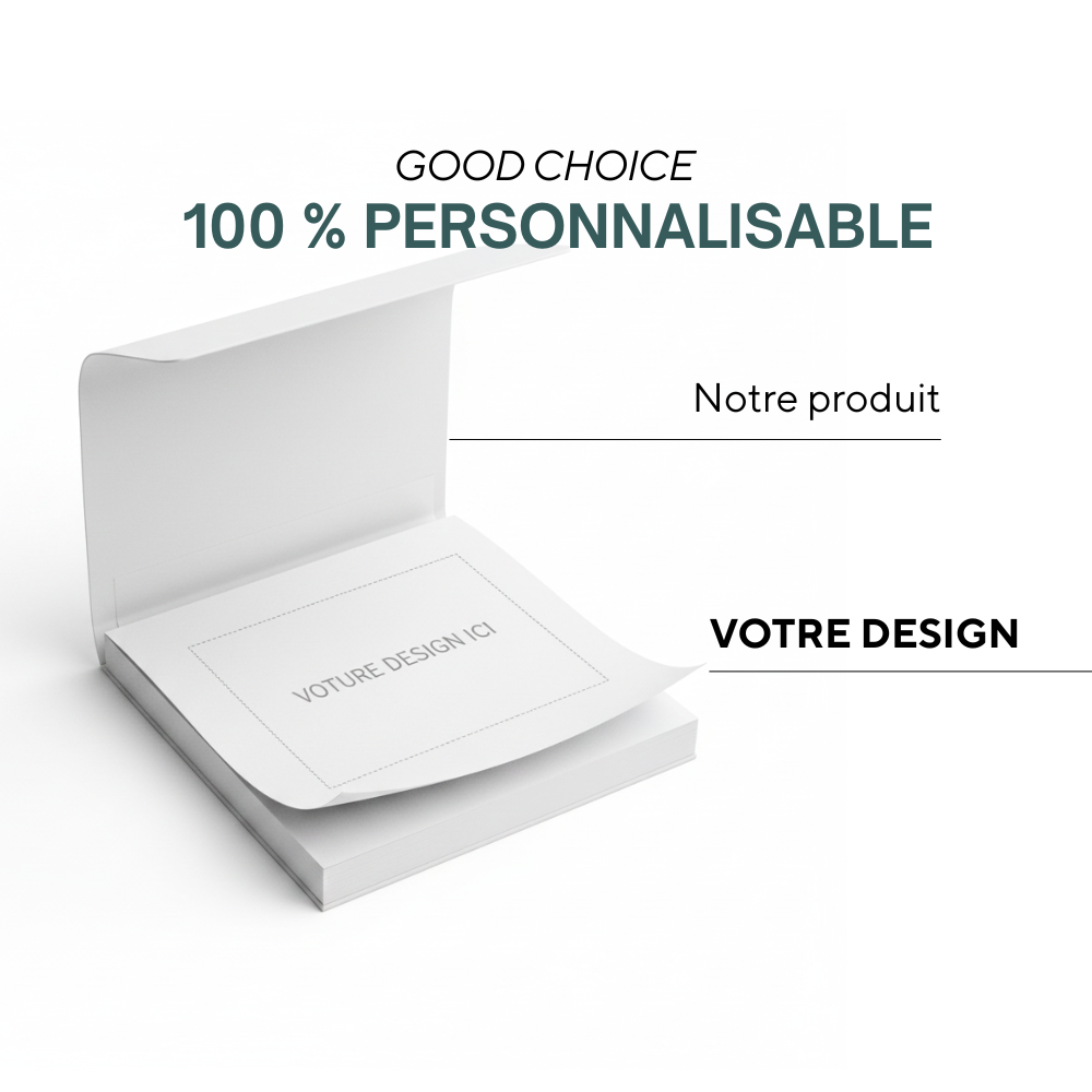 Bologne | Couverture souple en papier recyclé avec 100 notes autocollantes (fabriqué dans l'UE)