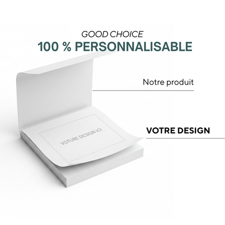 Bologne | Couverture souple en papier recyclé avec 100 notes autocollantes (fabriqué dans l'UE)