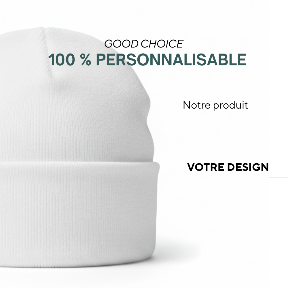 Arles | Bonnet en polyester imprimé en quadri.