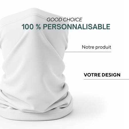 Amiens | Foulard multifonctions en polyester avec impression sur toute la surface