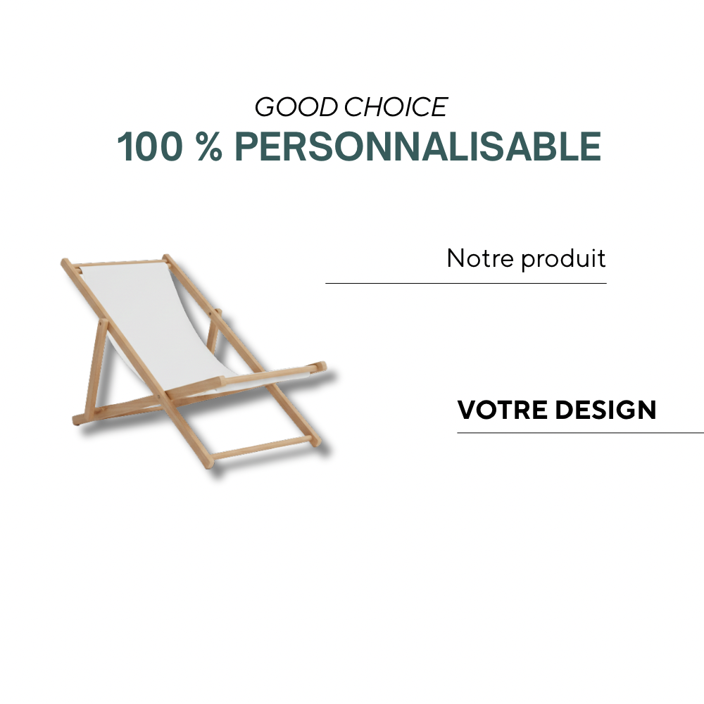 Valmeinier | | Chaise longue classique avec housse amovible (Certifié EN581)