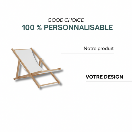 Valmeinier | | Chaise longue classique avec housse amovible (Certifié EN581)