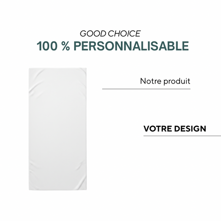 La Plagne | Serviette de plage en quadri avec élastique