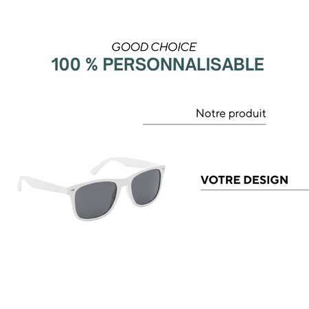 Paradiski | Lunettes de soleil rondes en PC entièrement personnalisées (UV400)