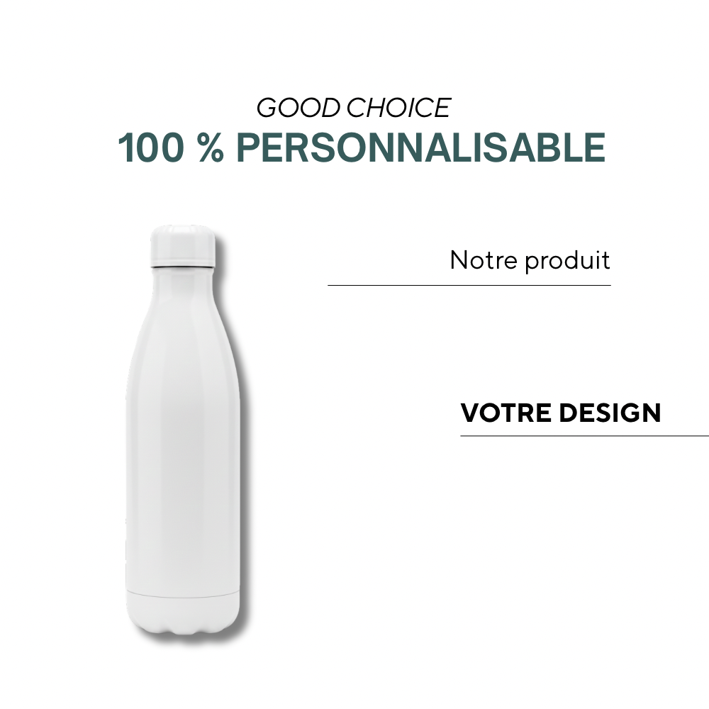Belém | Bouteilles en acier inoxydable à simple paroi de 500 ml au pantone.