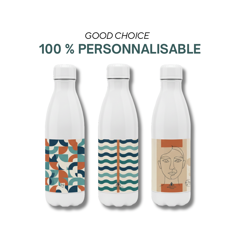 Belém | Bouteilles en acier inoxydable à simple paroi de 500 ml au pantone.