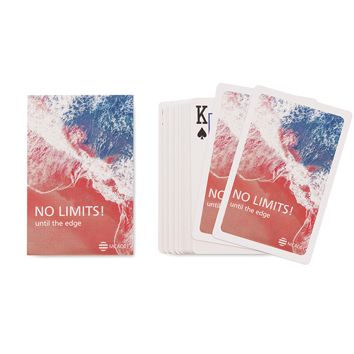 Málaga | 54 cartes de jeu, votre visuel sur 1 face.