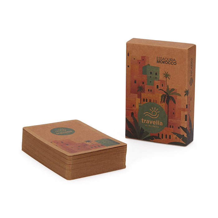 Burgos | 54 Cartes de jeu recyclées, votre dessin sur 1 face.