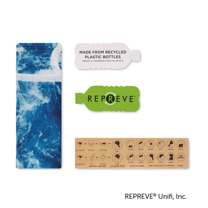 Rennes | Foulard multifonctions en REPREVE® avec impression sur l'ensemble de la surface.