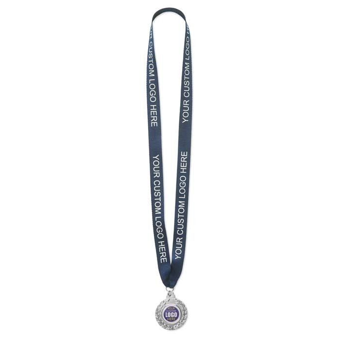 Lunéville | Médaille en fer de 50 mm avec doming. Ruban assorti au Pantone.