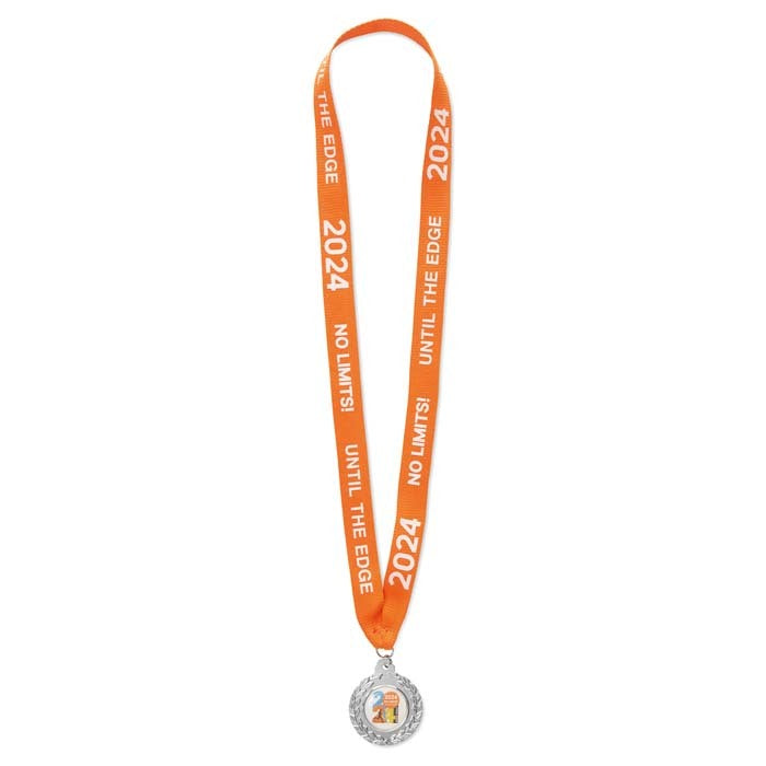 Lunéville | Médaille en fer de 50 mm avec doming. Ruban assorti au Pantone.