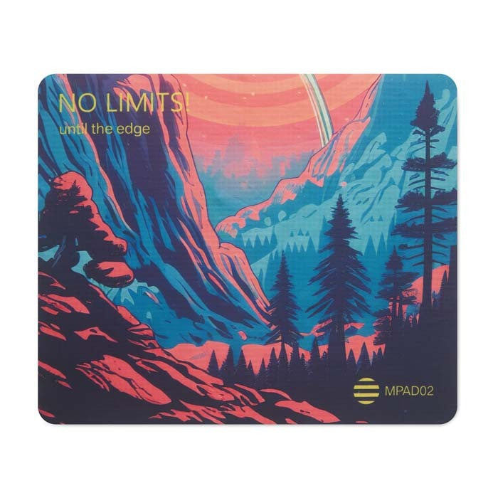 Naples | Tapis de souris RPET 170gsm en quadrichromie avec picots en silicone antidérapants.