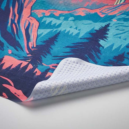 Naples | Tapis de souris RPET 170gsm en quadrichromie avec picots en silicone antidérapants.