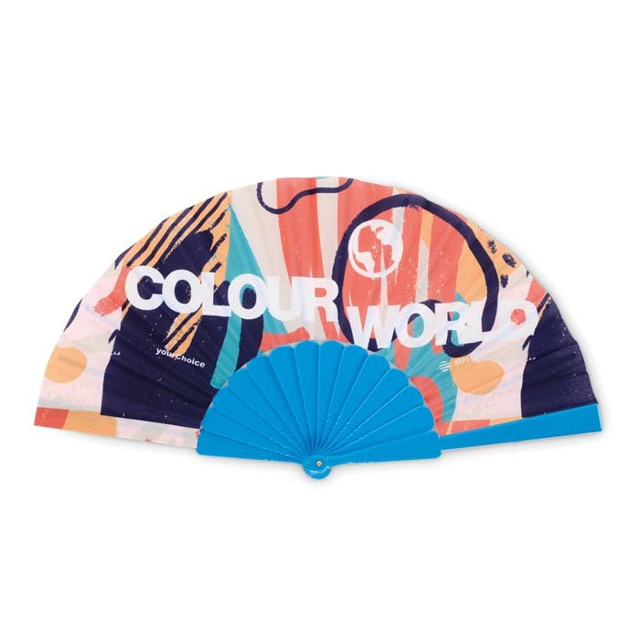 Les arcs | Eventail à main en plastique coloré