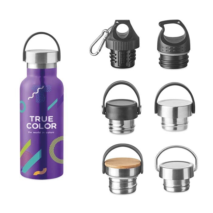 Campinas | Bouteilles en acier inoxydable à double paroi de 500 ml au pantone.