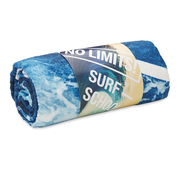 Rosario | Serviette de plage quadri en coton 350 g/m² et RPET