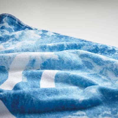 Rosario | Serviette de plage quadri en coton 350 g/m² et RPET