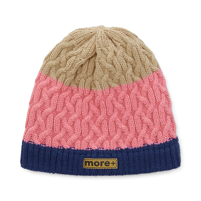 Lorient | Bonnet torsadé avec doublure en polaire et bord côtelé.