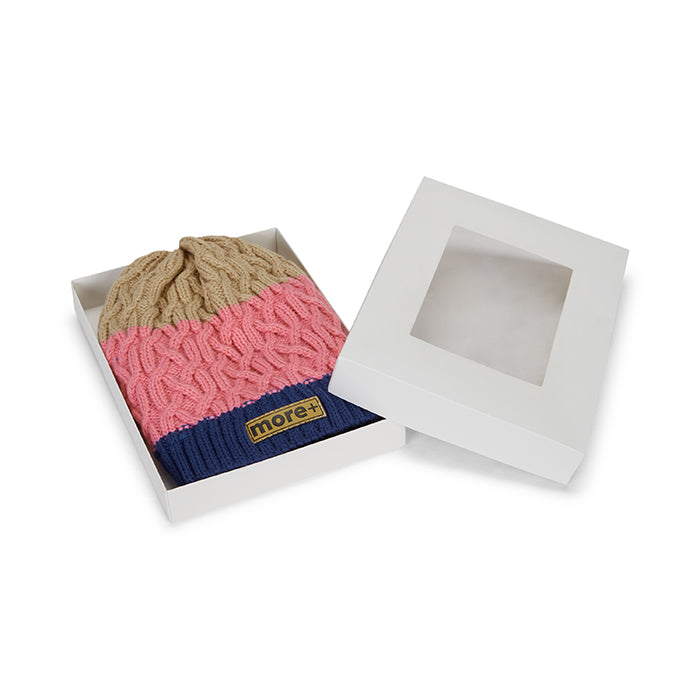 Lorient | Bonnet torsadé avec doublure en polaire et bord côtelé.