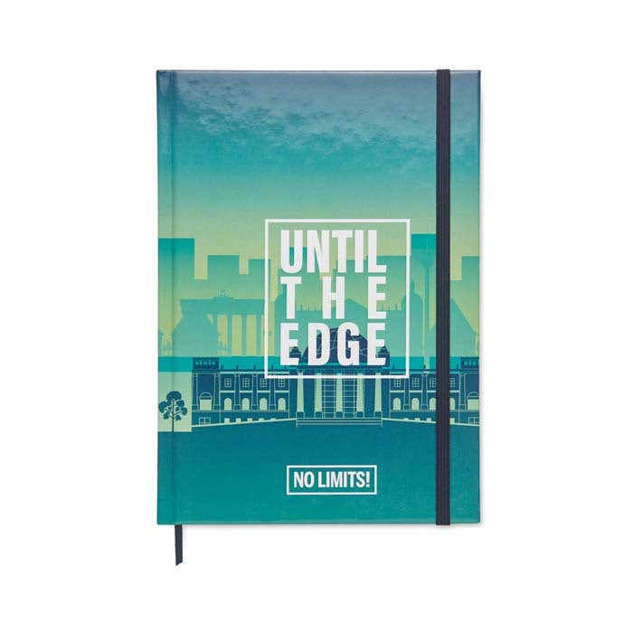 Perugia | Carnet A5 à couverture rigide en papier avec feuilles imprimées selon votre design.