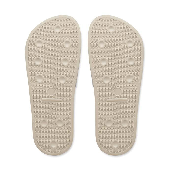 La Rosière | Claquettes antidérapantes, unisexes, avec votre logo sur la bande.