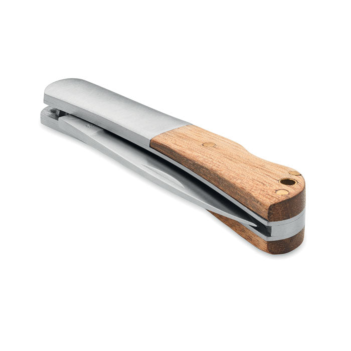 Funchal | Couteau pliable en acacia inoxydable