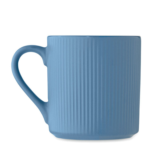 Roseau | Tasse céramique nervurée couleur mate
