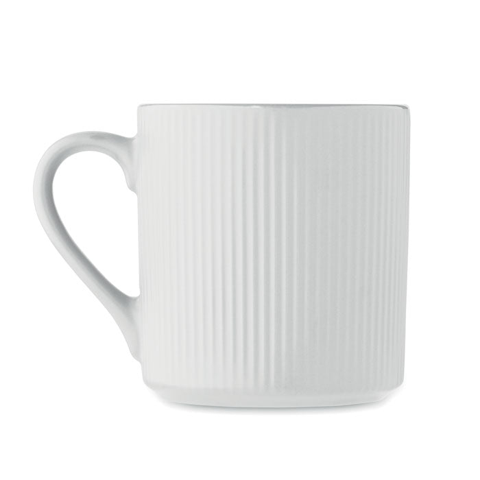 Roseau | Tasse céramique nervurée couleur mate