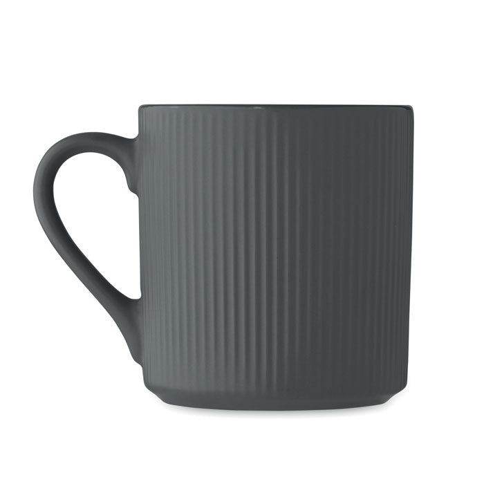 Roseau | Tasse céramique nervurée couleur mate