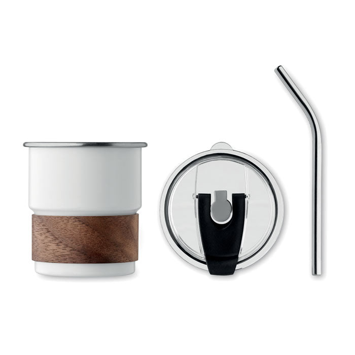 Sydney | Gobelet design simple paroi avec paille à personnaliser