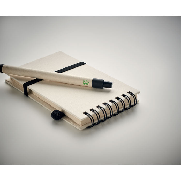 Jeju | Bloc-notes A6 à spirales avec stylo