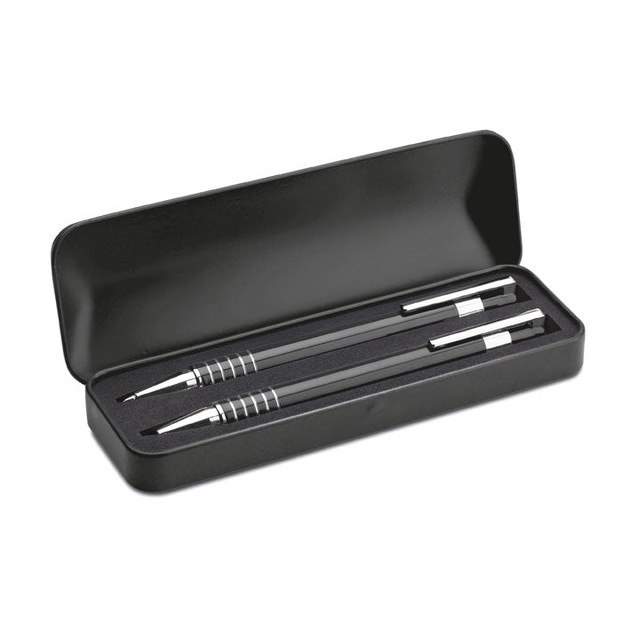 Doha | Set Stylo aluminium étui en métal