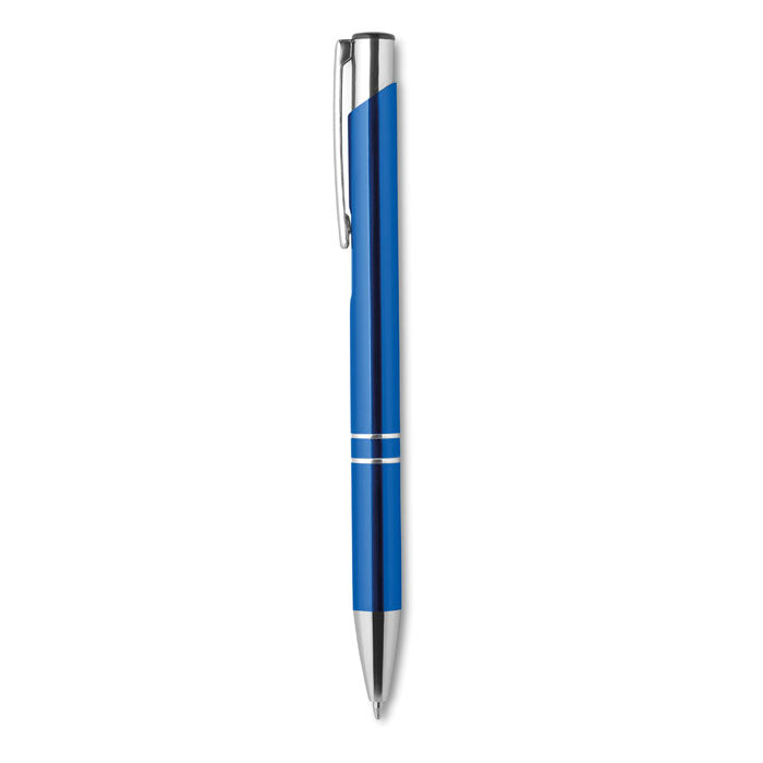 Mexico | Stylo bille rétractable en aluminium. Encre bleue